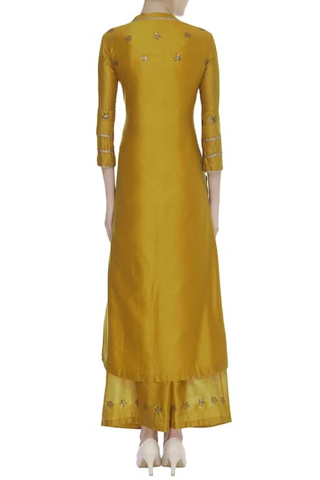 Manasi Sengupta Silk Chanderi Kurta Palazzo Set 