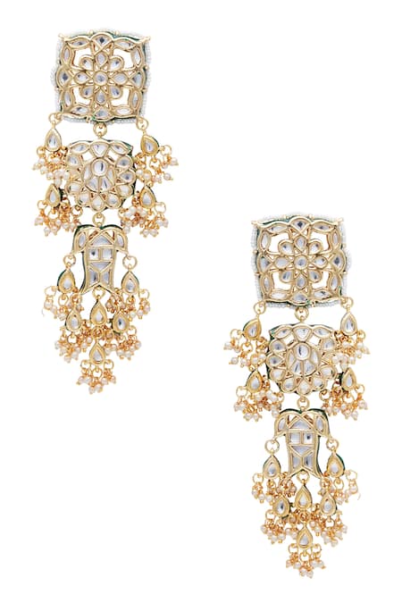 Just Shradhas Kundan Dangler Earrings 