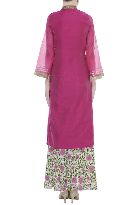 Kunwarani Ritu Zardozi embroidered kurta sharara set 