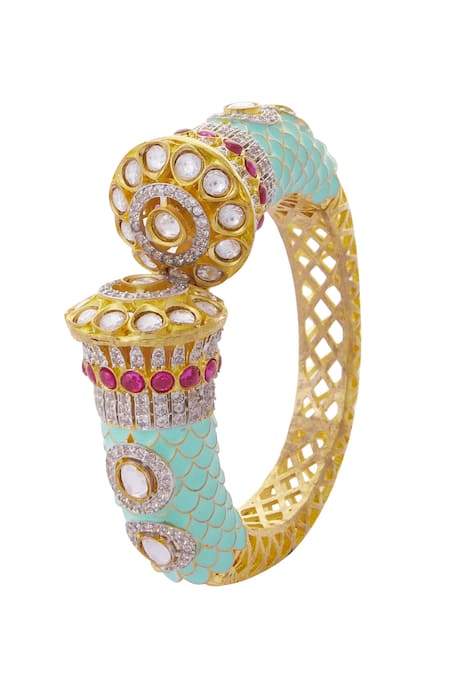 Moh-Maya By Disha Khatri Meenakari Stone Kada 