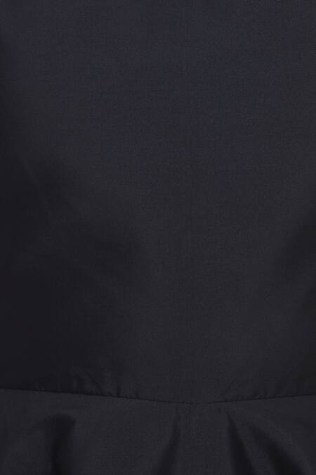 Buy_Neha Taneja_Black Low Back Dress With Belt_Online_at_Aza_Fashions