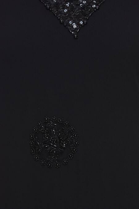 Shop_Arpan Vohra_Black Sequin Embroidered Sharara Kurta Set _Online_at_Aza_Fashions