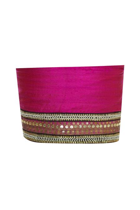 Shop_Talat Kazmi_Green Embroidered Saree And Unstitched Blouse_Online_at_Aza_Fashions