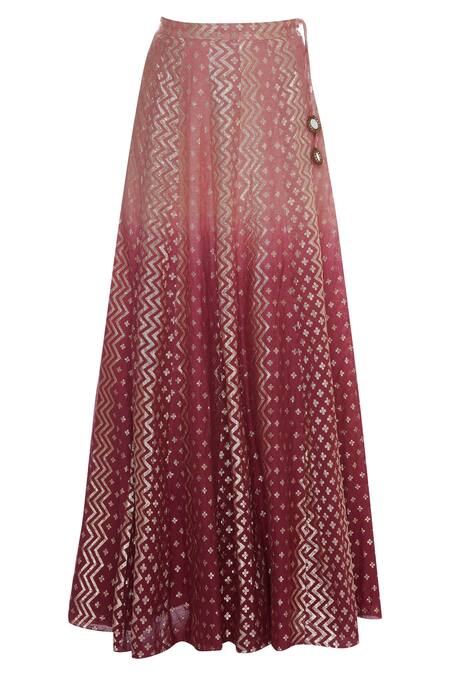 Shop Joy Mitra Ivory Floral Embroidered Kurta Lehenga Set Online at Aza Fashions Shop_Joy Mitra_Ivory Floral Embroidered Kurta Lehenga Set _Online_at_Aza_Fashions