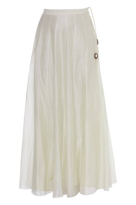 Buy Joy Mitra Off White Angrakha Kurta With Lehenga And Dupatta Online at Aza Fashions Buy_Joy Mitra_Off White Angrakha Kurta With Lehenga And Dupatta _Online_at_Aza_Fashions