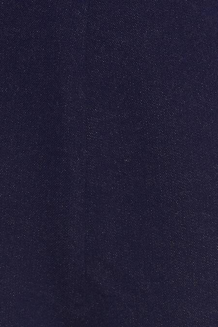 Buy_Aalyxir_Blue Georgette Palazzo Pant With Belt_Online_at_Aza_Fashions