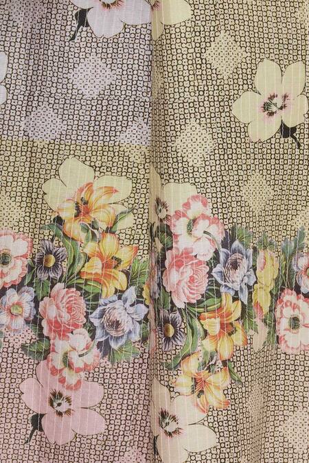 Niki Mahajan_Multi Color Cutout Floral Print Dress_at_Aza_Fashions