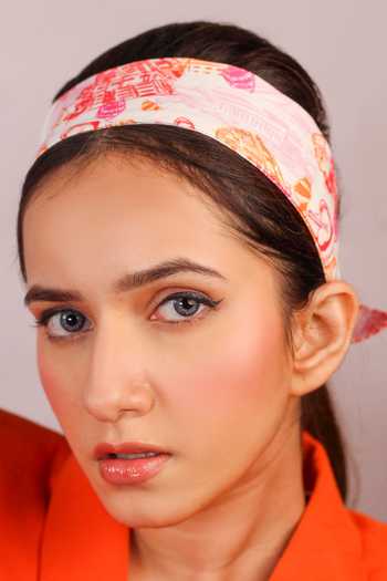 Shop_Hair Drama CO_Multi Color Emily In Paris Printed Head Scarf_Online_at_Aza_Fashions