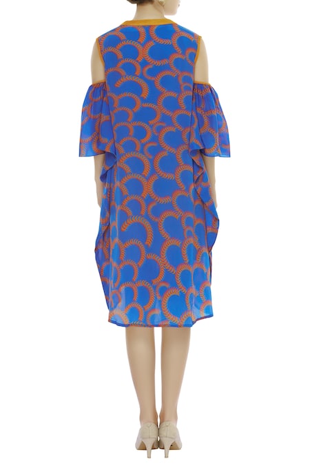 Urvashi Joneja Printed Tunic Dress With Inner 