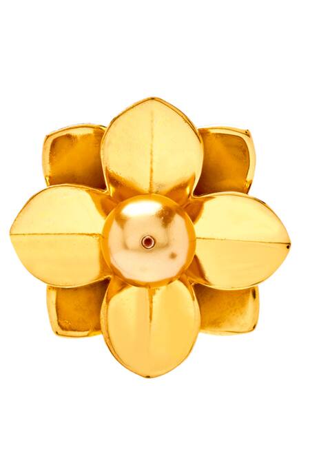 Buy Confluence Gold Plated Beads Shivan And Narresh Floral Studs Online at Aza Fashions Buy_Confluence_Gold Plated Beads Shivan And Narresh Floral Studs_Online_at_Aza_Fashions