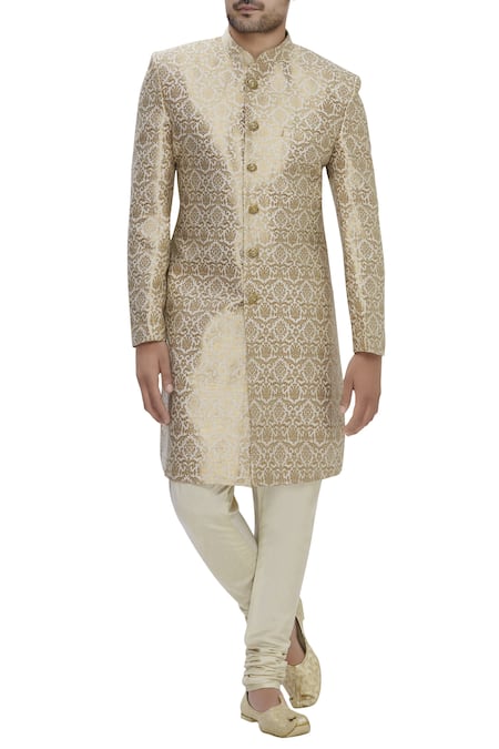 Arihant Rai Sinha Banarasi Silk Sherwani Set 