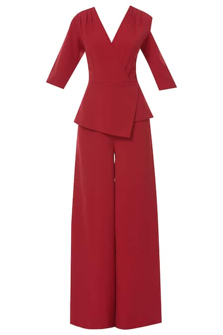 Red Harlow Jumpsuit by Black Halo for $62 | Rent the Runway