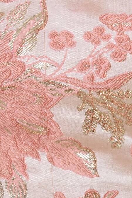 Neha Mehta Couture_Peach Embroidered Lehenga Set_at_Aza_Fashions