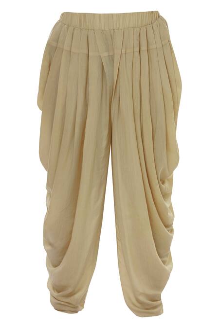 Buy_Vikram Phadnis_Beige Spun Silk Striped Sherwani And Kurta Set_Online_at_Aza_Fashions