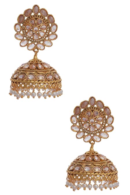 Shillpa Purii Stone Jhumkas 