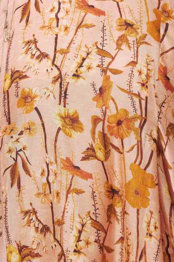 Shop_Drishti & Zahabia_Peach Asymmetric Paneled Kurta Set _Online_at_Aza_Fashions