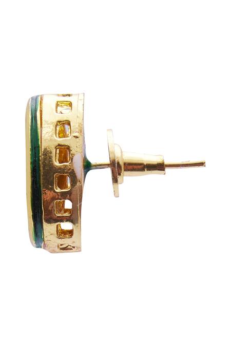 Just Shradhas Gold Plated Beads Choker Set at Aza Fashions Just Shradhas_Gold Plated Beads Choker Set_at_Aza_Fashions