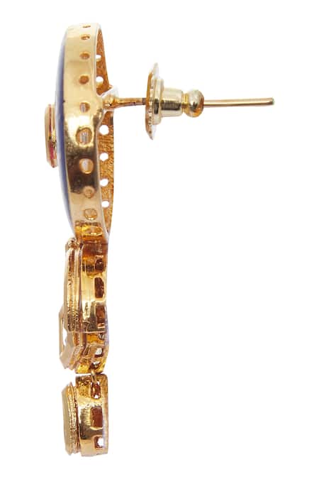 Chaotiq By Arti Blue Meenakari Work Necklace Set at Aza Fashions Chaotiq By Arti_Blue Meenakari Work Necklace Set_at_Aza_Fashions