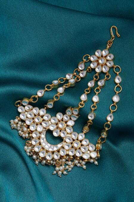 Chaotiq By Arti Gold Plated Stone Kundan Passa Online at Aza Fashions Chaotiq By Arti_Gold Plated Stone Kundan Passa _Online_at_Aza_Fashions