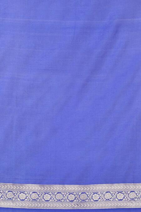 Buy_Nazaakat By Samara Singh_Purple Banarasi Silk Handloom Saree_Online_at_Aza_Fashions