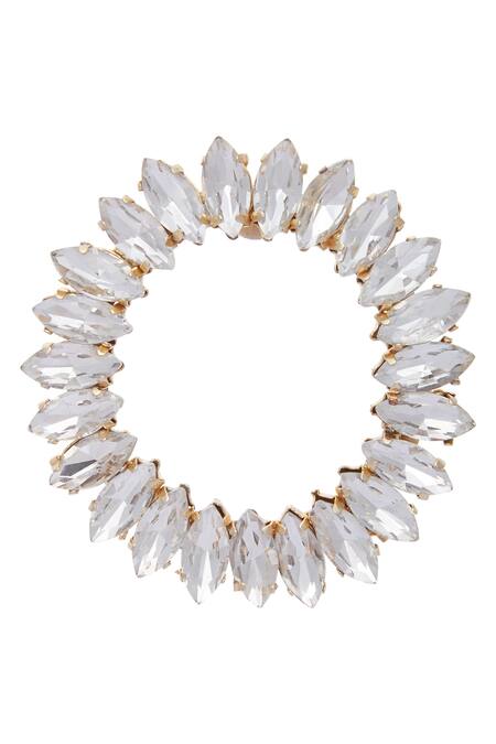 AE-Tee_Gold Plated Stone Earrings _Online_at_Aza_Fashions