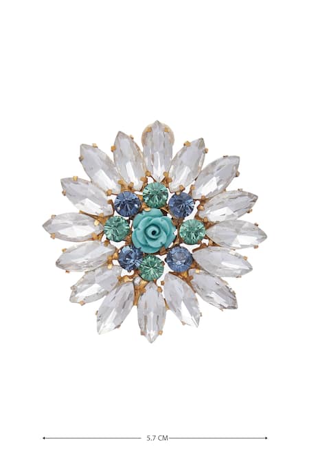 AE-Tee_Blue Stone Earrings _Online_at_Aza_Fashions