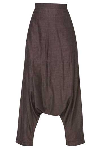 MATI_Pink Handloom Cotton Pants_Online_at_Aza_Fashions