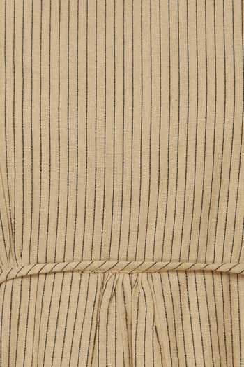 Buy MATI Beige Handloom Cotton Flared Dress Online at Aza Fashions Buy_MATI_Beige Handloom Cotton Flared Dress_Online_at_Aza_Fashions