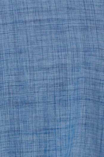 Buy_MATI_Blue Handloom Cotton Dress_Online_at_Aza_Fashions