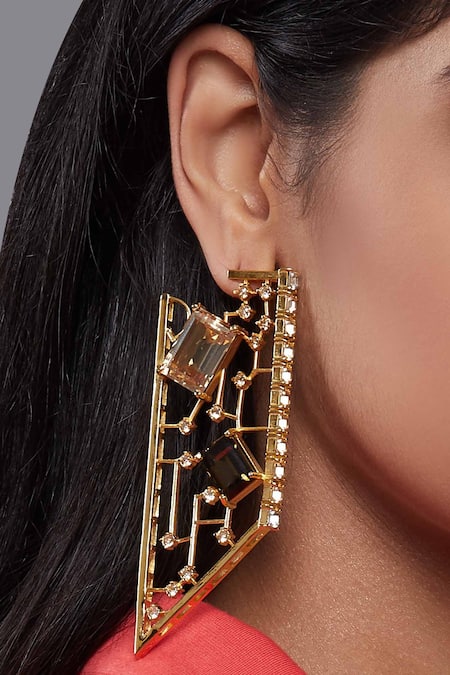 Esme by Aashna Dalmia Crystal Earrings 