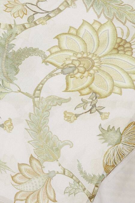 Buy_Torani_Off White Chanderi Printed Scarf_Online_at_Aza_Fashions