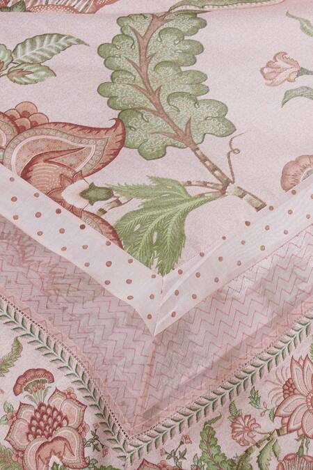 Buy_Torani_Pink Chanderi Printed Scarf_Online_at_Aza_Fashions