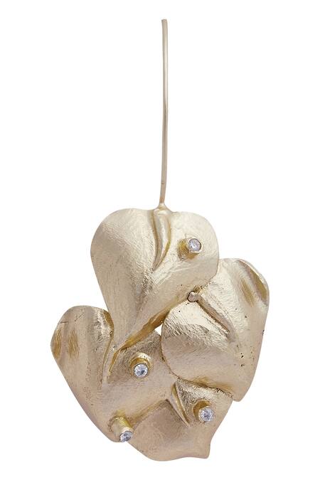 Moh-Maya By Disha Khatri_Gold Plated Metal Sculpted Ear Cuffs_Online_at_Aza_Fashions