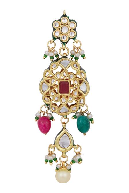 Buy Posh By Rathore Gold Plated Kundan Choker Set Online at Aza Fashions Buy_Posh By Rathore_Gold Plated Kundan Choker Set _Online_at_Aza_Fashions