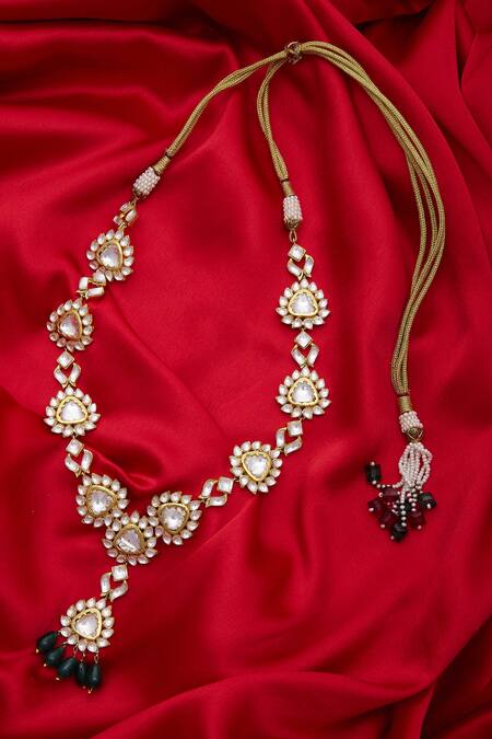 Nepra By Neha Goel Gold Plated Kundan Necklace Online at Aza Fashions Nepra By Neha Goel_Gold Plated Kundan Necklace_Online_at_Aza_Fashions