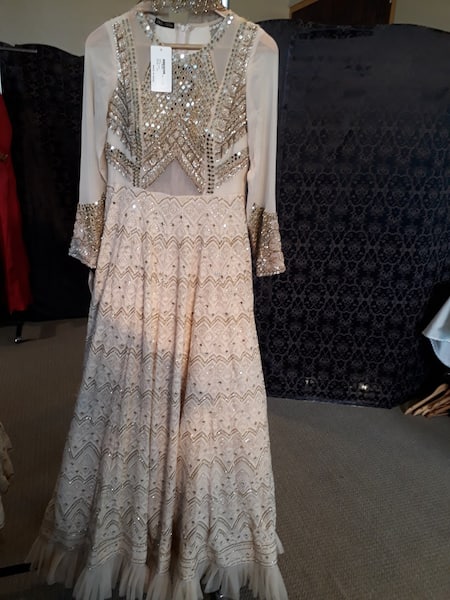 Neha Mehta Couture Mirror Embroidered Anarkali Set 