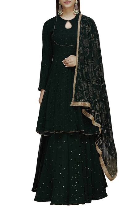 Buy Embellished Kurta Lehenga Set by Astha Narang at Aza Fashions | Indian  gowns dresses, Designer party wear dresses, Party wear indian dresses