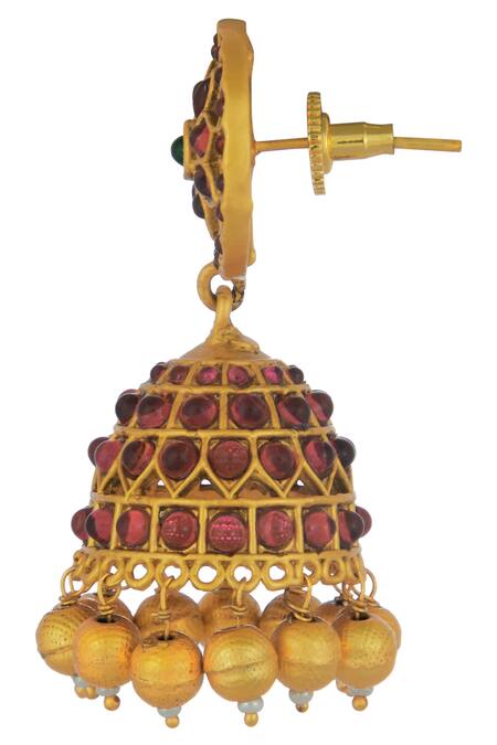 Nayaab By Aleezeh Gold Plated Stone Layered Necklace Set at Aza Fashions Nayaab By Aleezeh_Gold Plated Stone Layered Necklace Set_at_Aza_Fashions