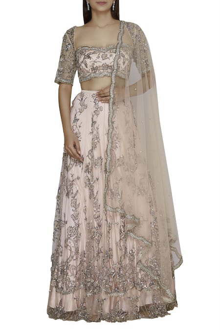 Shehlaa Khan Embroidered Bridal Lehenga Set 