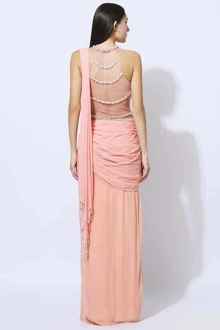 Arpan Vohra Embellished Saree Gown 