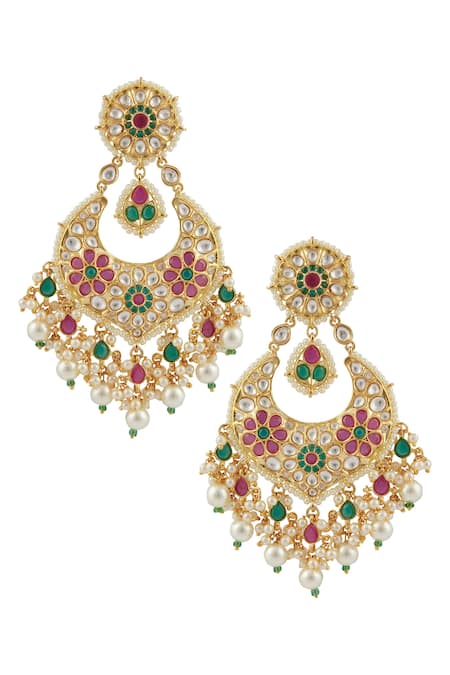 Moh-Maya by Disha Khatri Stone Maangtikka Set 