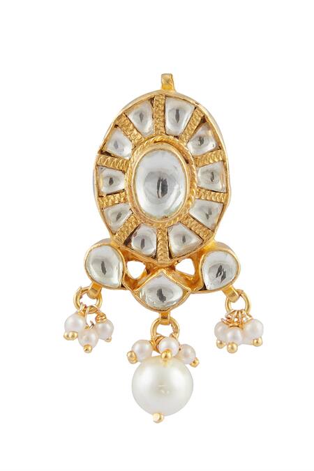 Moh-Maya By Disha Khatri_Gold Plated Semi Precious Stones Bead Necklace Set_at_Aza_Fashions