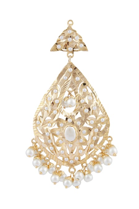 Buy_Moh-Maya By Disha Khatri_Gold Plated Beads Choker Set _Online_at_Aza_Fashions