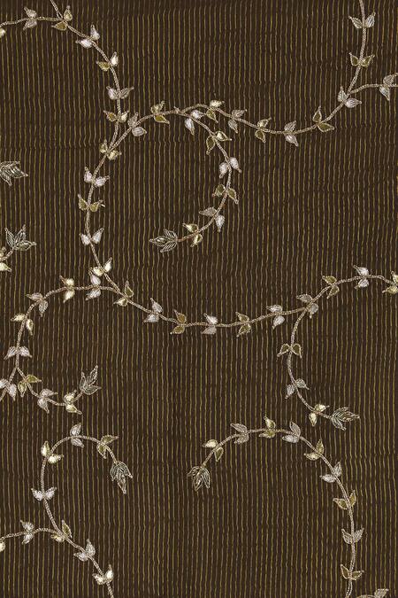 Buy_Nini Mishra_Black Tissue Embroidered Dupatta_Online_at_Aza_Fashions