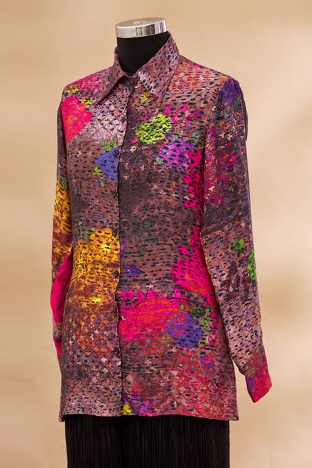 Buy_Saaksha & Kinni_Multi Color Printed Shirt_Online_at_Aza_Fashions