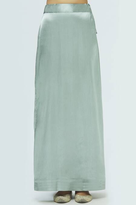 Shop_I Am Design_Grey Silk Organza Saree With Blouse_Online_at_Aza_Fashions