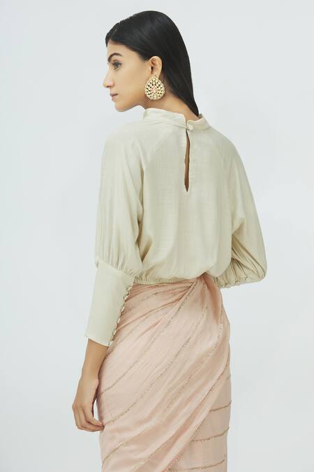 Shop_Ilk_Pink Silk Saree With Blouse_Online_at_Aza_Fashions