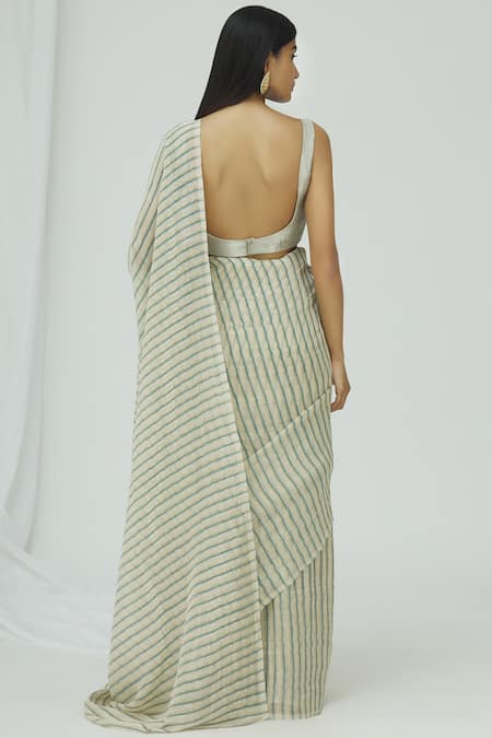 Akaaro Cotton Linen Saree 