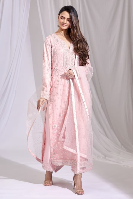 Aariyana Couture Embroidered Kurta & Pant Set 