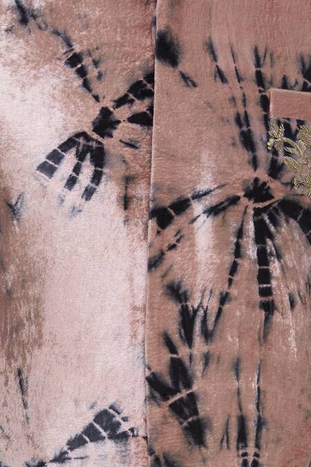 Vikram Phadnis_Peach Embroidered Sherwani Kurta Set_at_Aza_Fashions